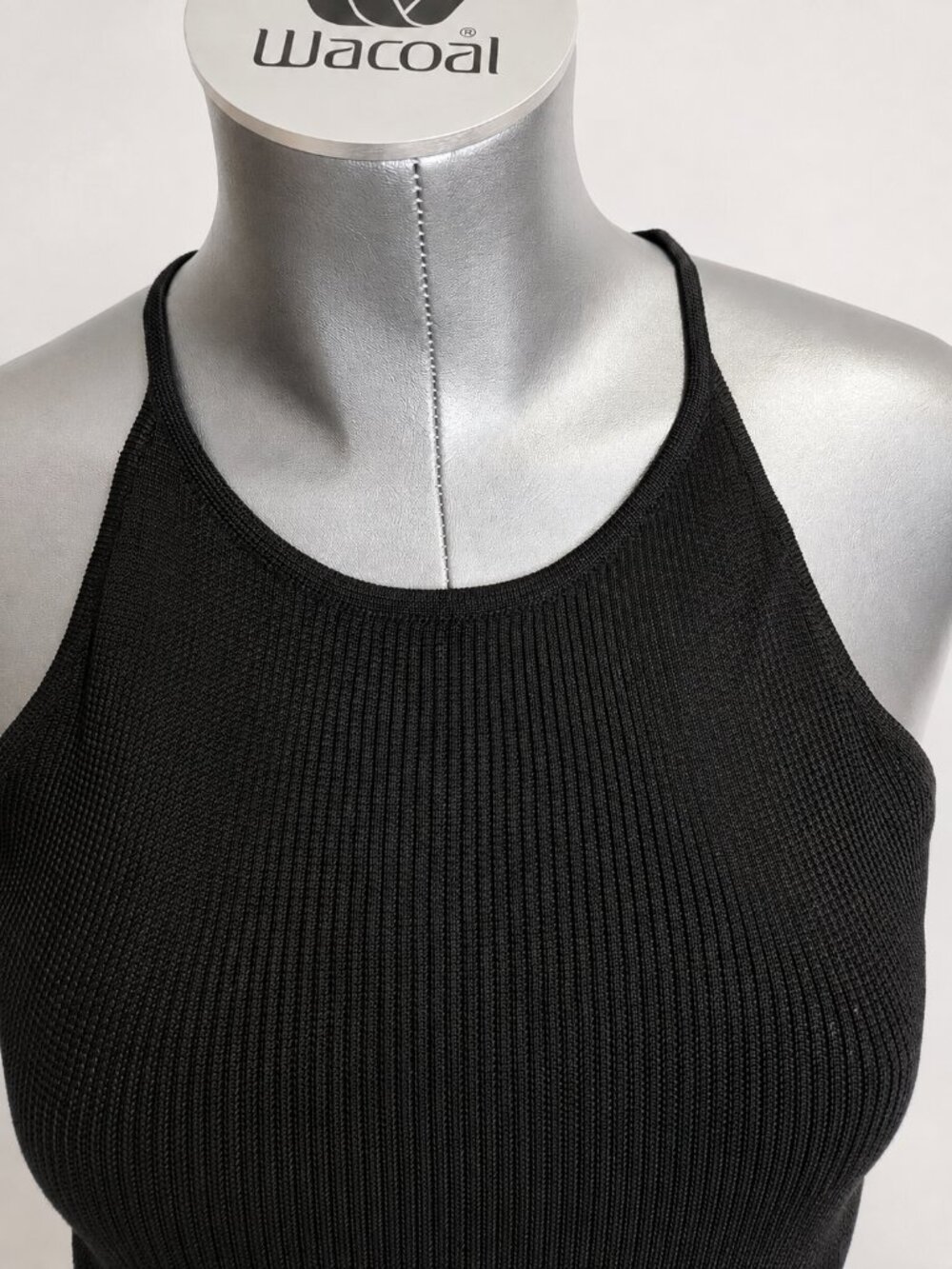 Laundry by Shelli Segal Black Ribbed Knit 2-Piece Cardigan & Tank Set Size L - Picture 5 of 13